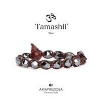 Bracciale Tamashii Diamond Cut in Pietre dure Ematite BHS911-22 - BHS911-22